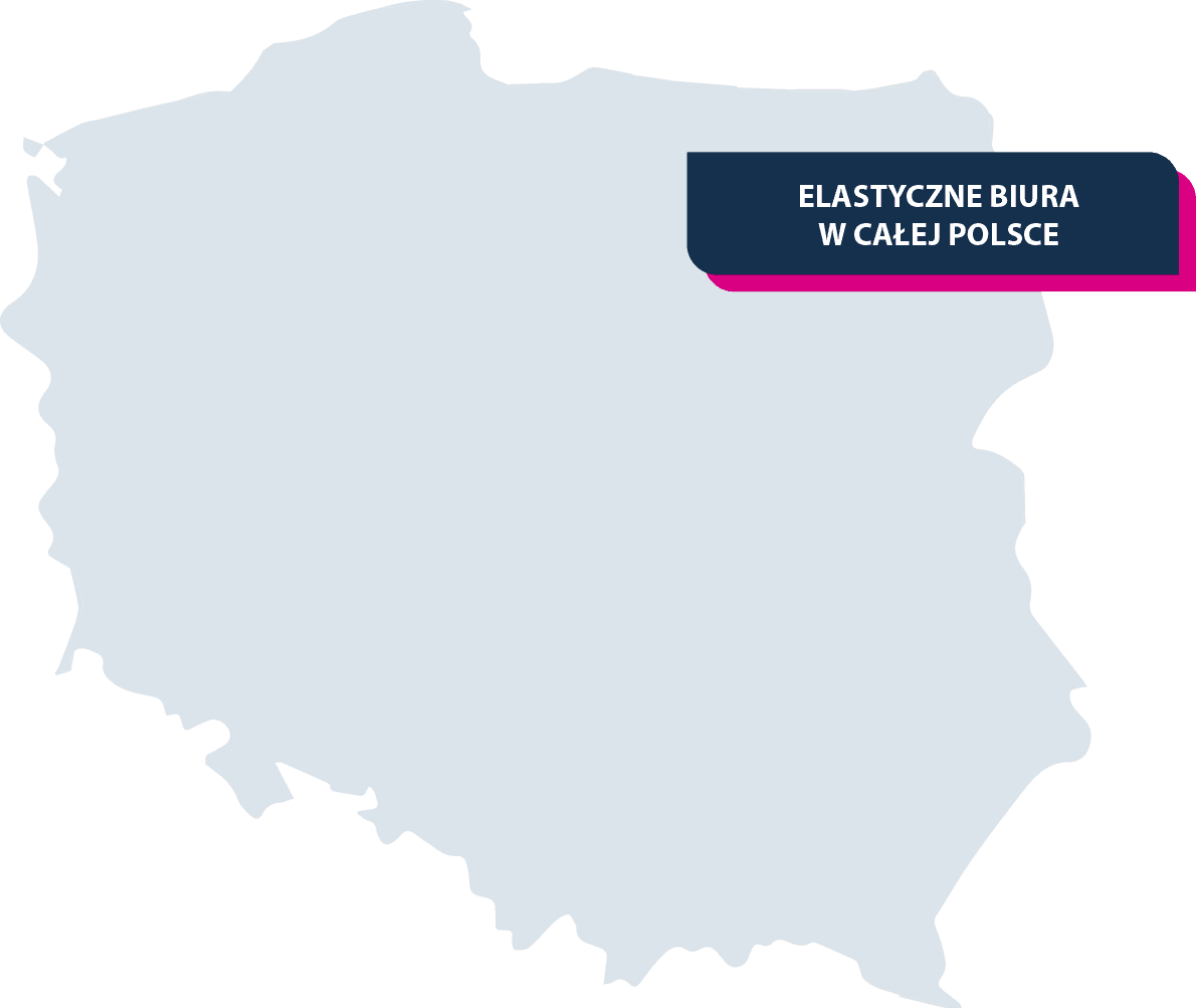 Mapa Polski — gdzie mamy oferty biur elastycznych